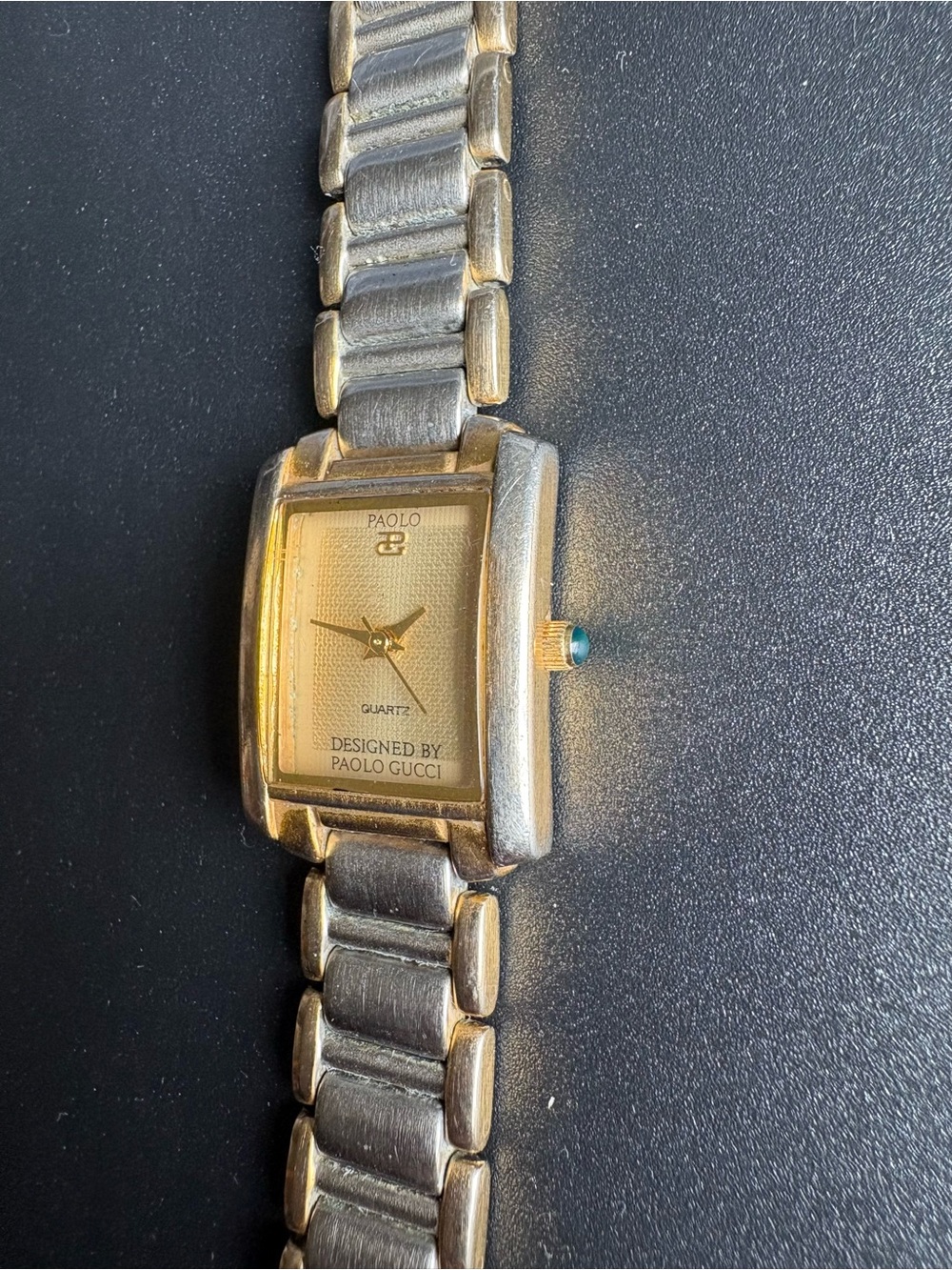 Paolo Gucci Women’s Gold-Tone Rectangular Bracelet Watch - Picture 3 of 6